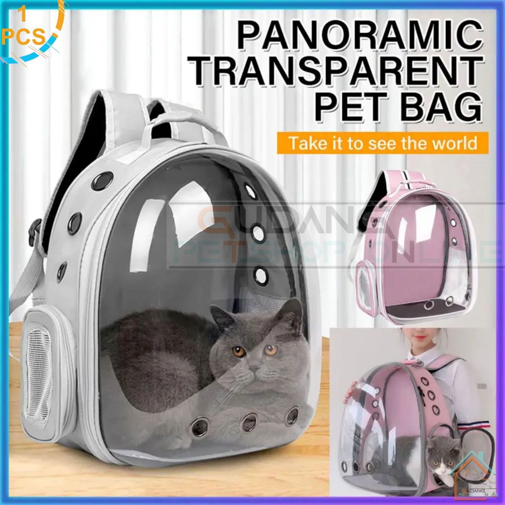 Ransel Kucing Tas Ransel Kucing Astronot / Transparan Murah Pet Cargo / Tas Gendong Kucing Anjing MI