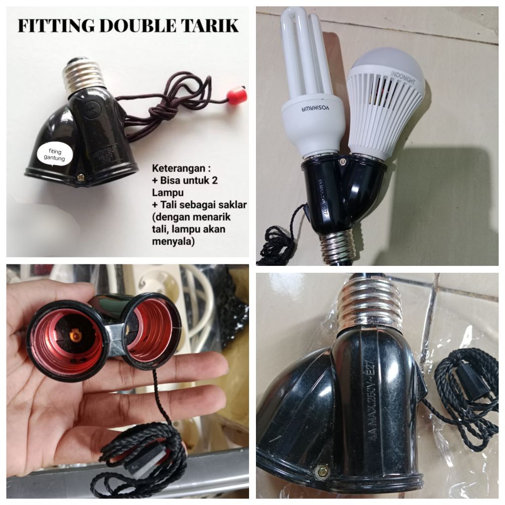 fiting tarik dobel /fiting tarik ,tempat lampu gantung
