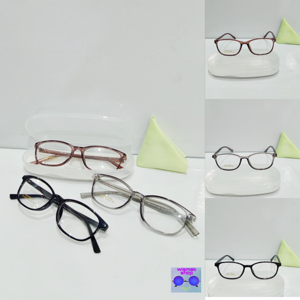 Kacamata baca lensa antiradiasi frame full plastik kecil bisa ukuran minus