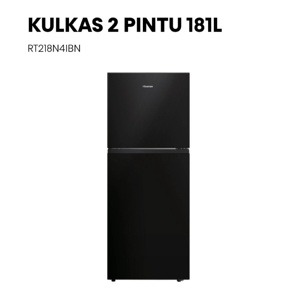 HISENSE KULKAS 2PINTU RT218N4IBN