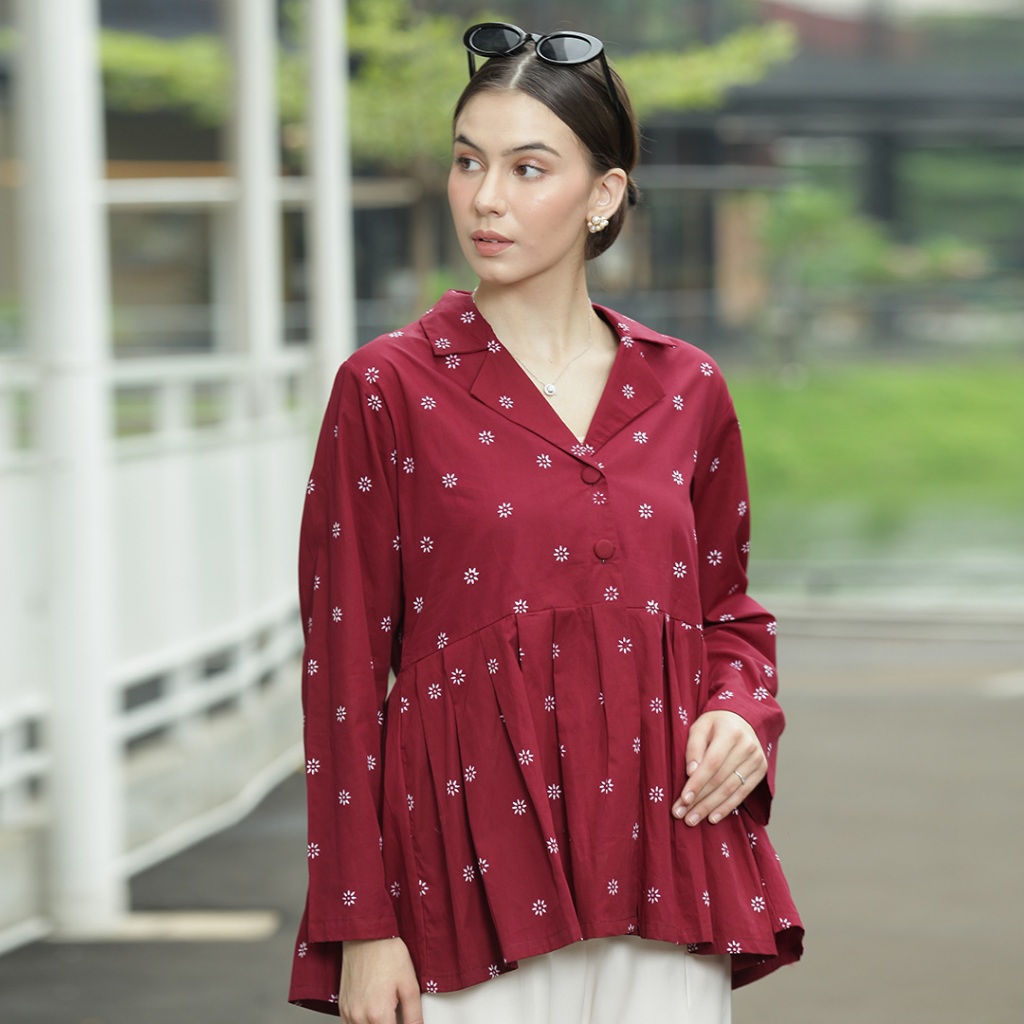 Batik Huza - Blazer Michiya - Atasan Batik Wanita