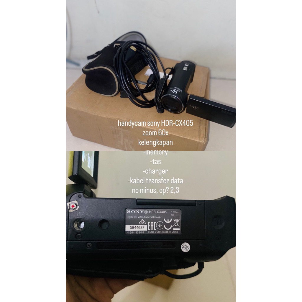 handycam sony hdr cx-405