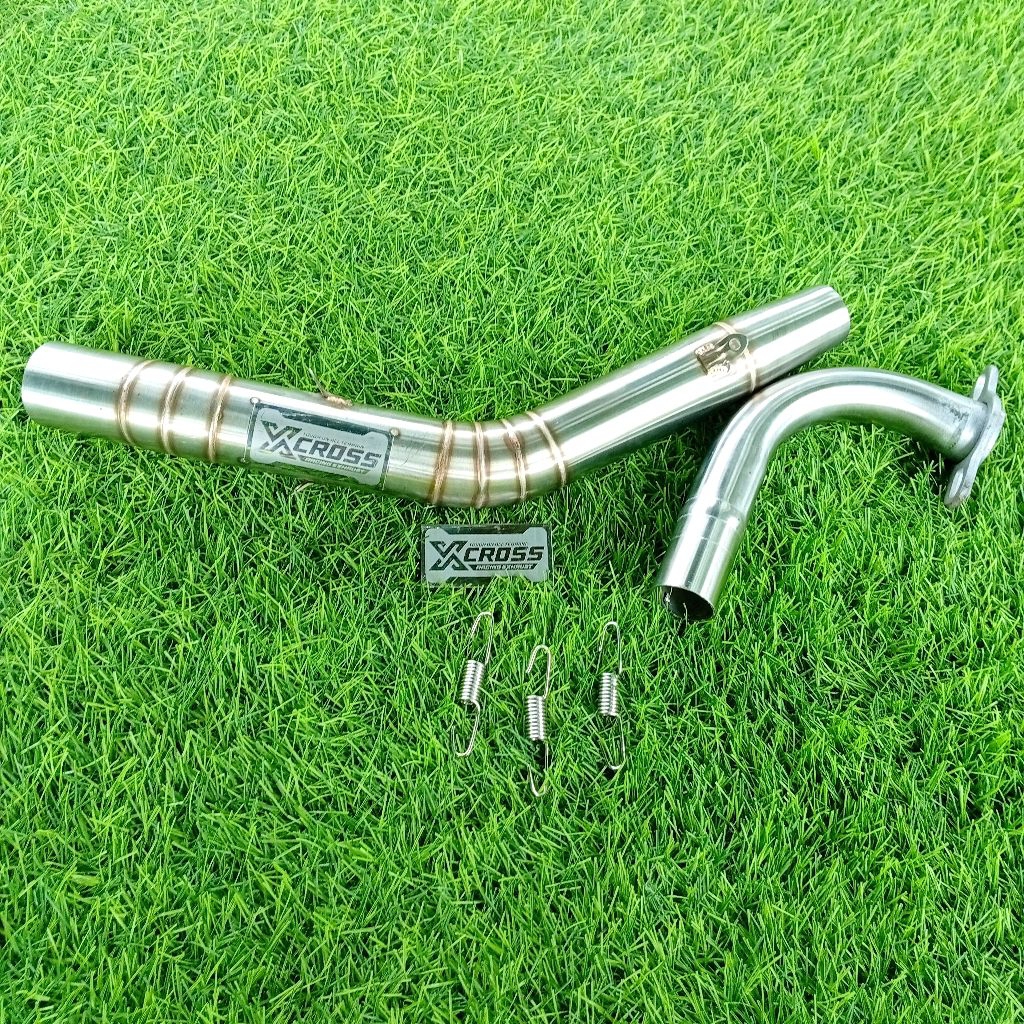 pipa leher stainless 38mm motor aerox nmax