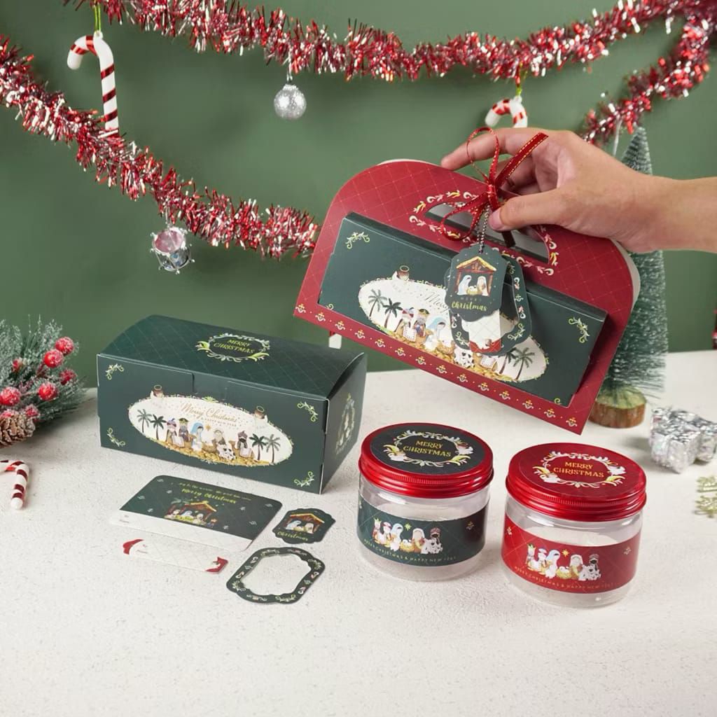 Box Hampers Natal Cantik 18,5x9,5x8cm Bonus Hangtag