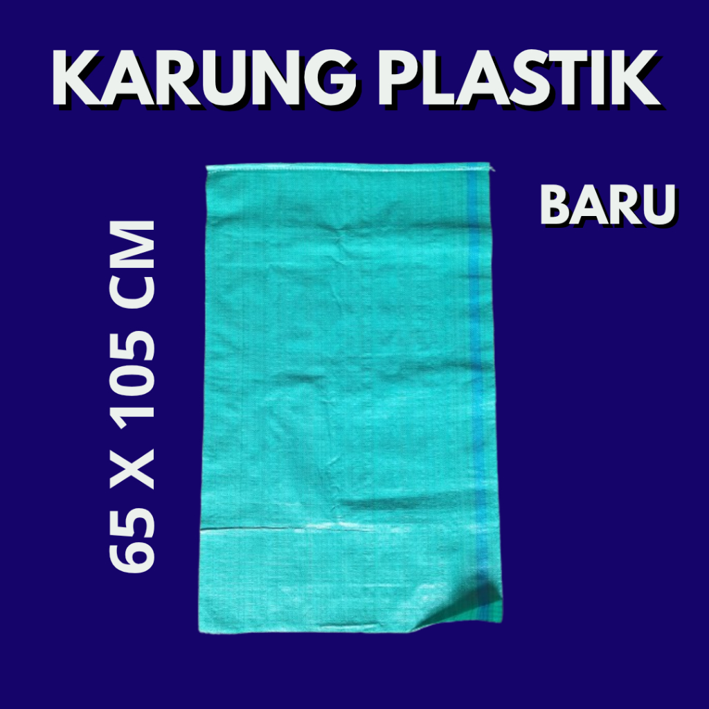 Karung plastik uk 65 x 105 baru