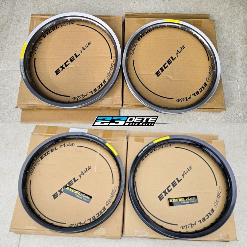 Velg Takasago Excel Asia 160 - 185 -17 titanium & hitam