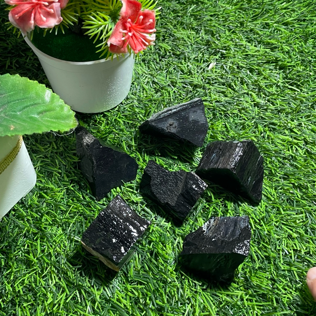 batu akik jenis galih kelor hitam asli natural unik langka / bongkahan batu akik galih kelor