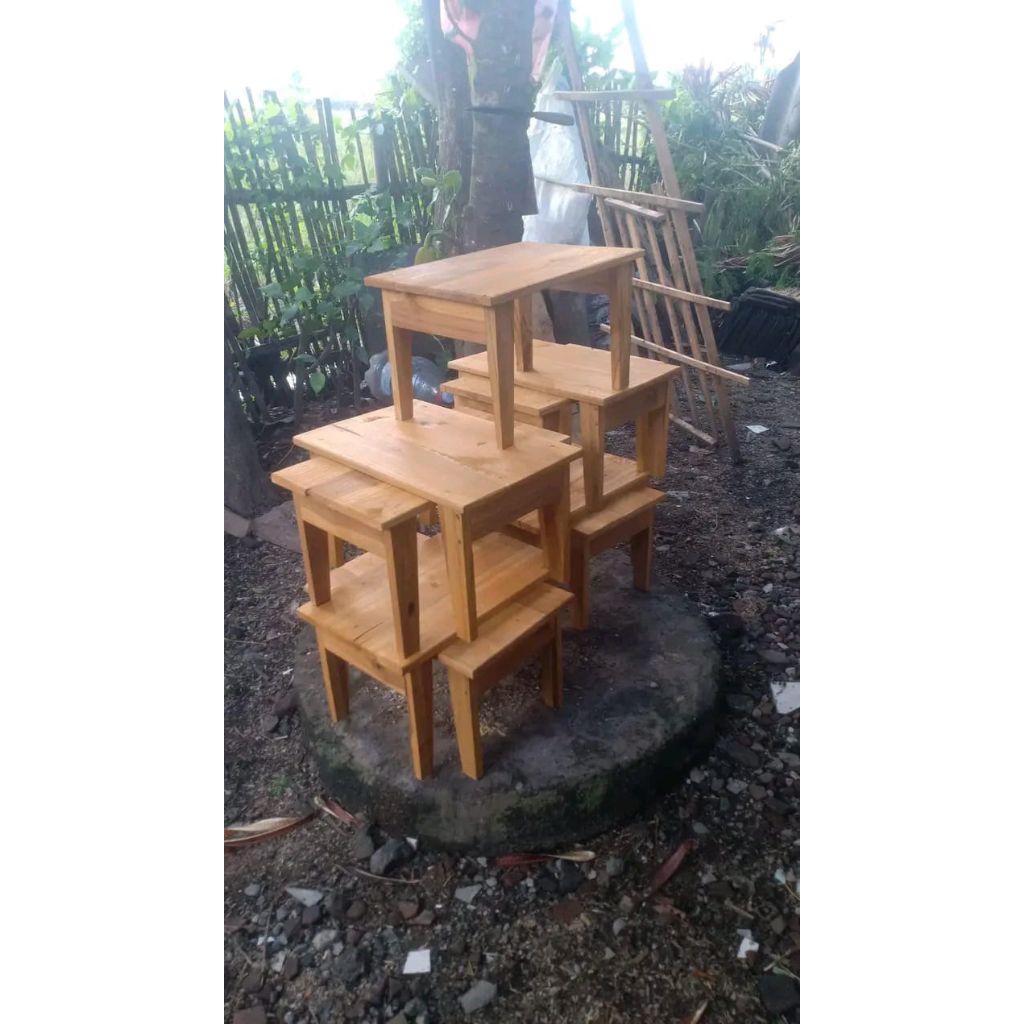 Dampar Kayu Jati kaki Paten