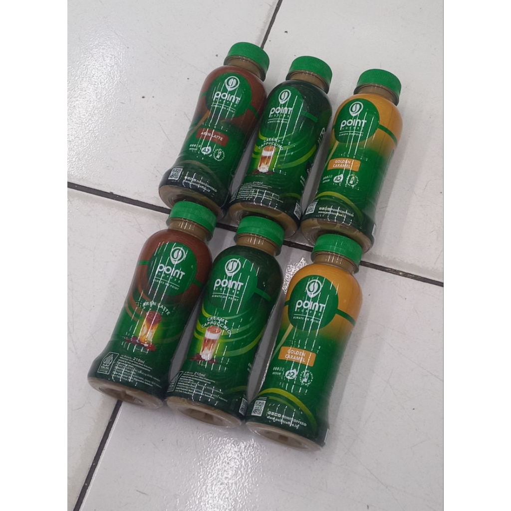 poin point coffee 210ml  dapat 6 botol