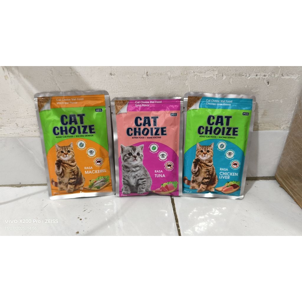 Cat Choice wet food makanan kucing basah pouch 85 gram