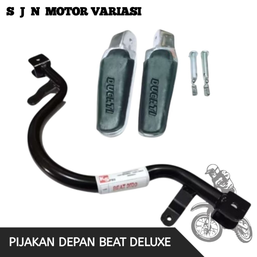Pijakan Kaki Depan Beat Deluxe Set Footstep DucatiSJN Motor Variasi