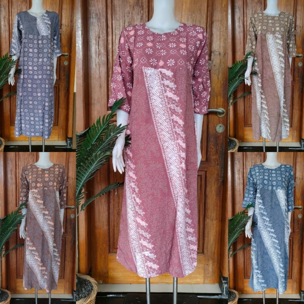 DASTER HUZA S MODEL RESLETING LENGAN PENDEK BUSUI BAHAN ADEM LD 104-110