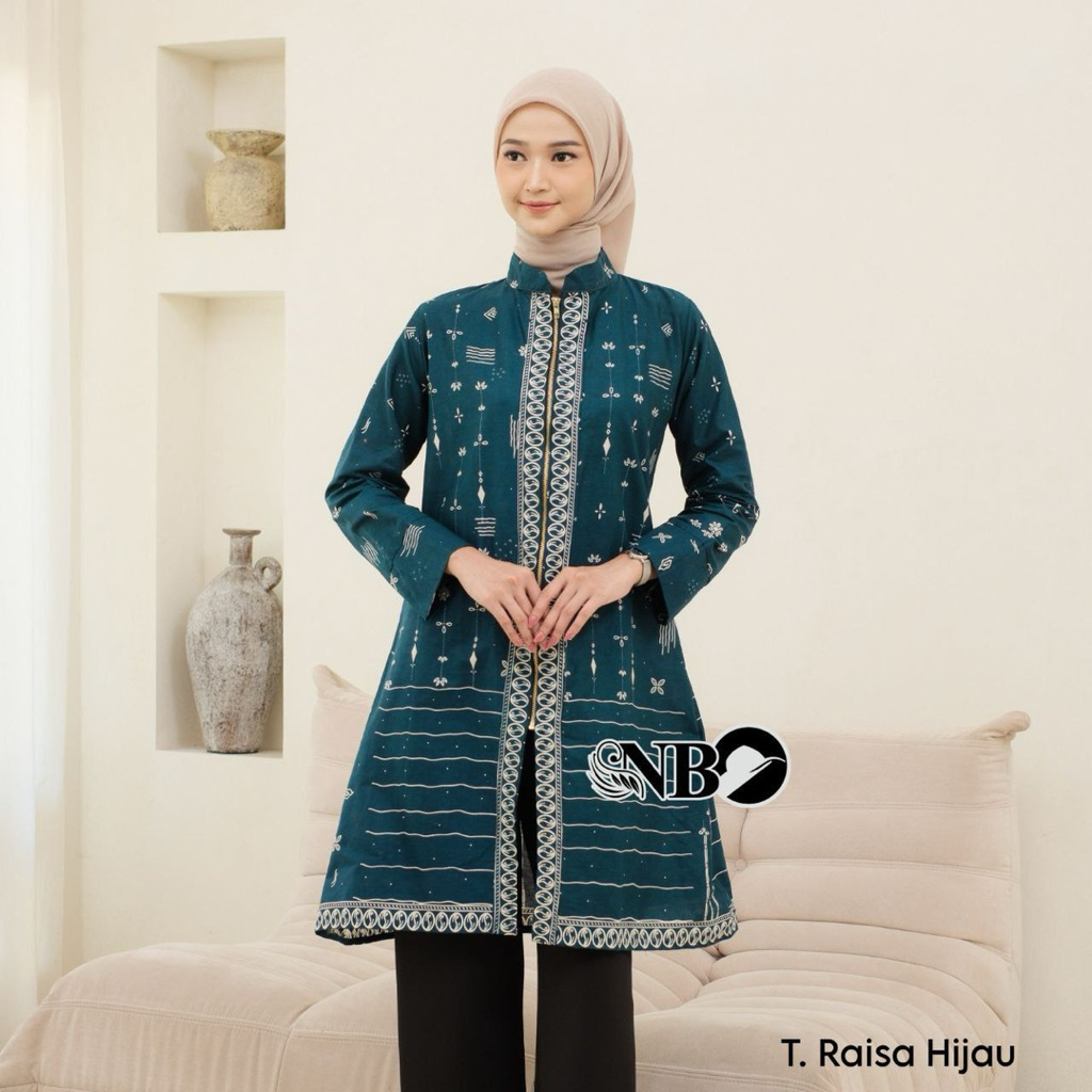 Tunik Batik Wanita Modern | Atasan Fashion Muslim Wanita Tunik Batik | Baju Batik Wanita Terbaru