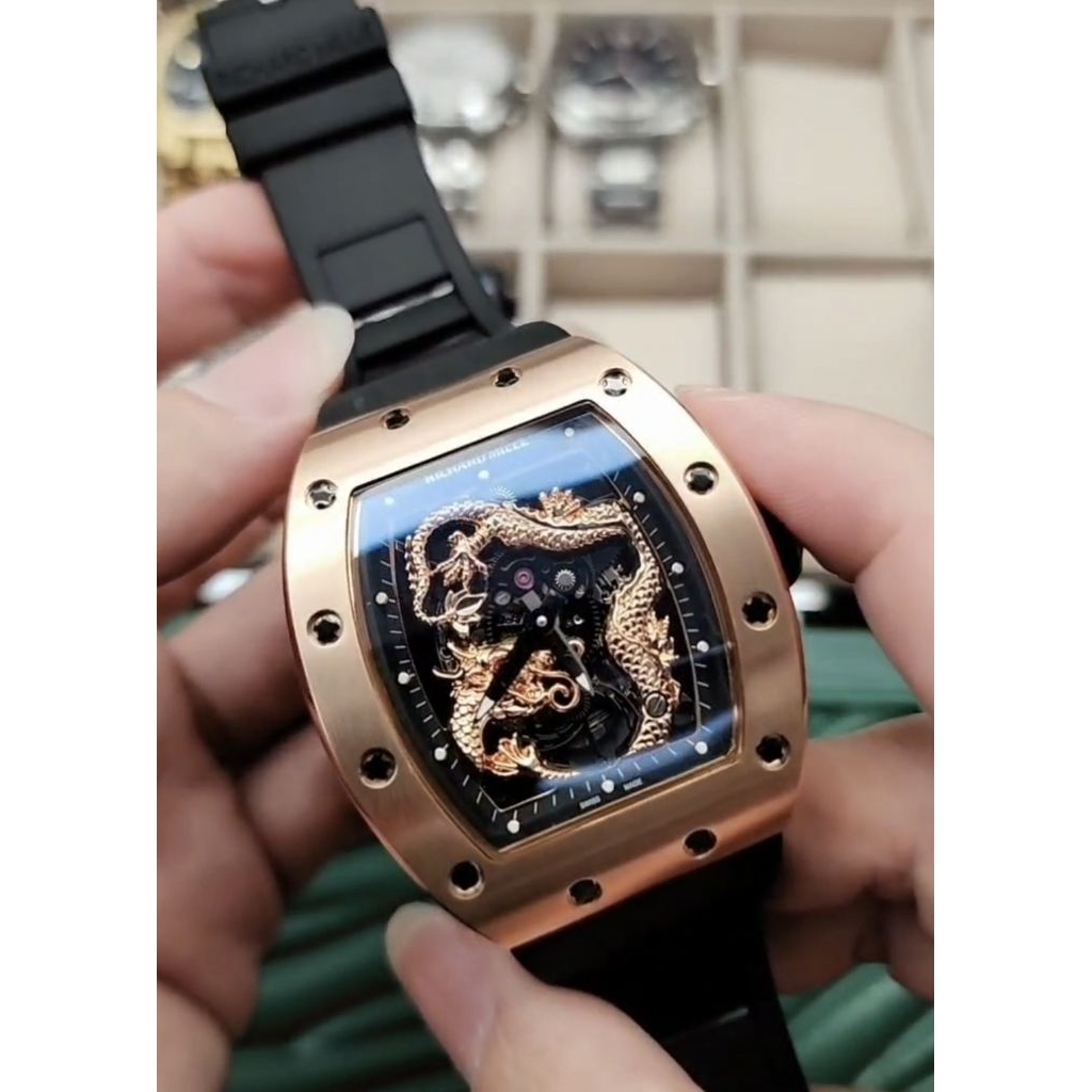 NEW JAM TANGAN JACKIE CHAN DRAGON TIGER 51 57 AUTOMATIC