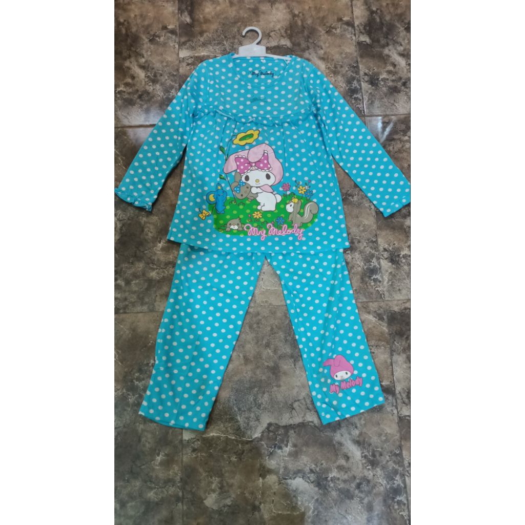 Piyama anak lengan panjang gambar my melody