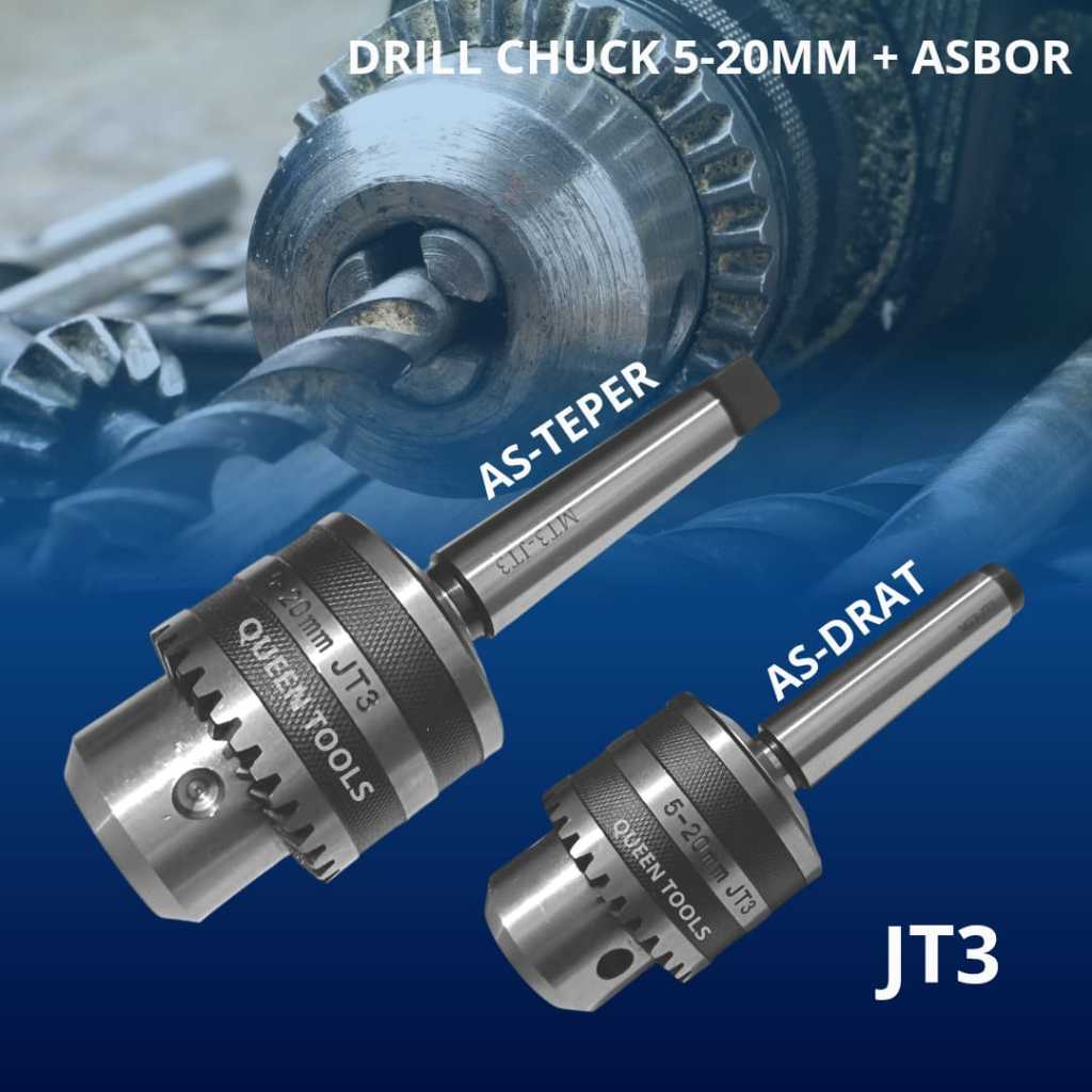 Drill Chuck Set AsBor 5-20mm | JT3 | Asbor Drat | AsBor Teper