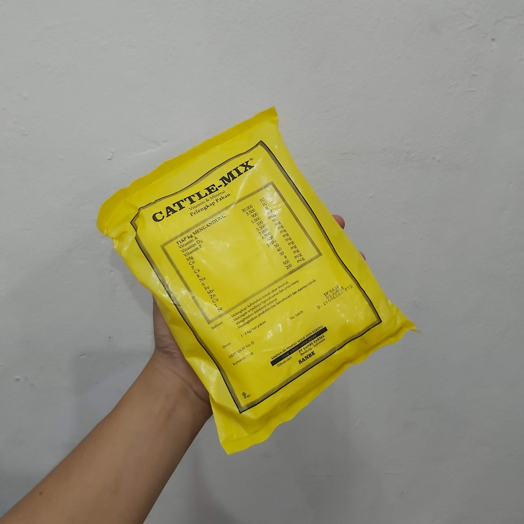 PREMIX - PREMIX CATTLE MIX 1 KG - PREMIX Penggemuk Sapi Kambing Hewan Ternak premix cattle mix sanbe