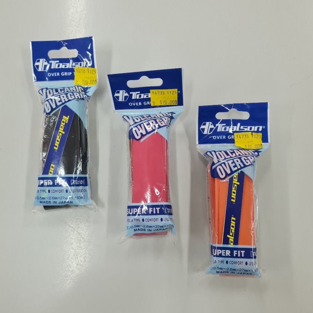 Grip Raket Toalson Volcanic TG101 Overgrip Tulang Original Pegangan Racket Reket Badminton Bulutangk