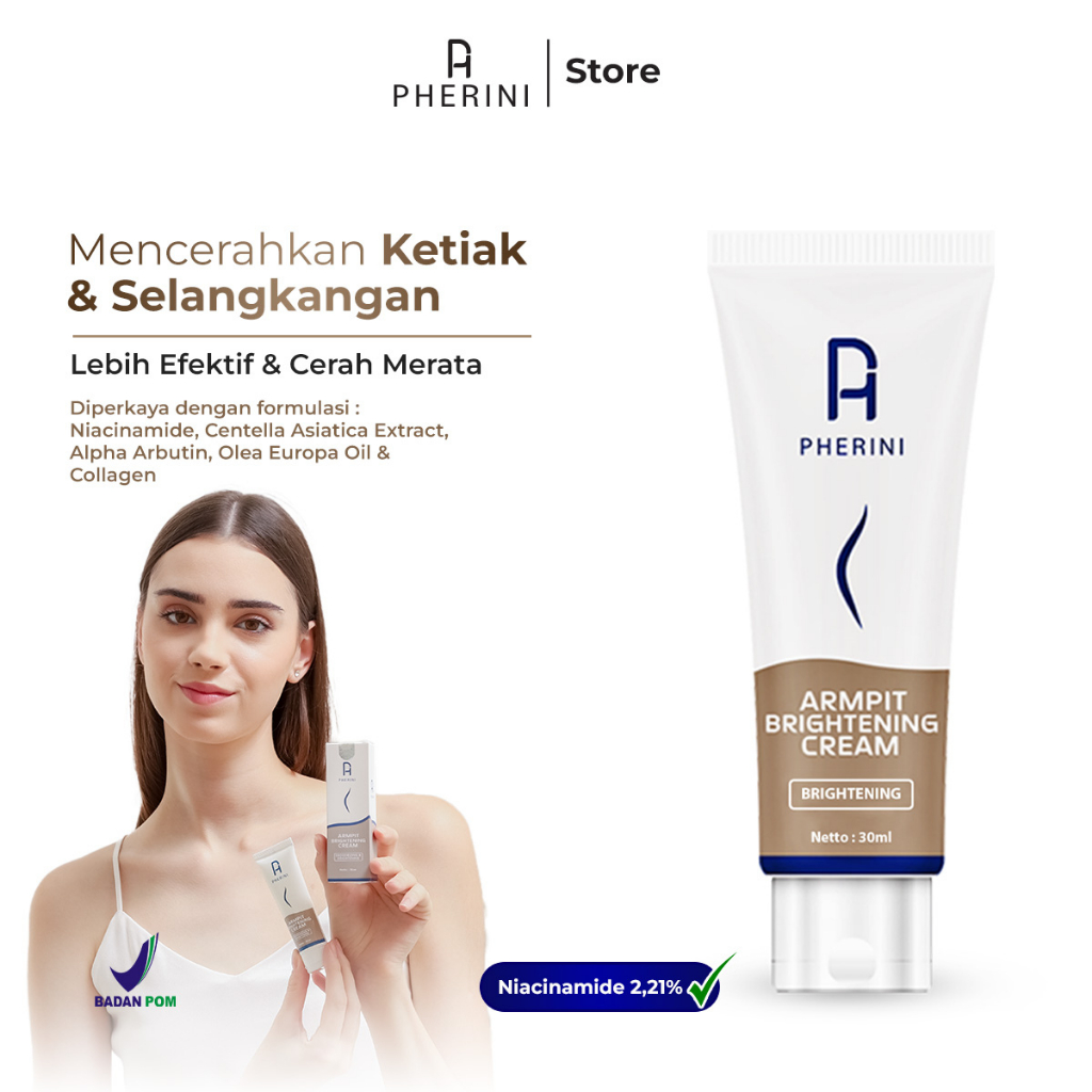 PHERINI Krim pemutih selangkangan ketiak No.1 untuk Ketiak Gelap dan Selangkangan Sudah Tersertifika
