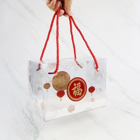 1 Pcs Box Mika Kotak Hampres Souvenir Imlek Kotak Mika Transparant Box Toples Mika