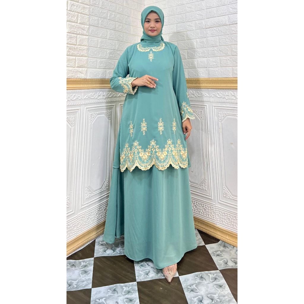 Gamis Malaysia Bordir