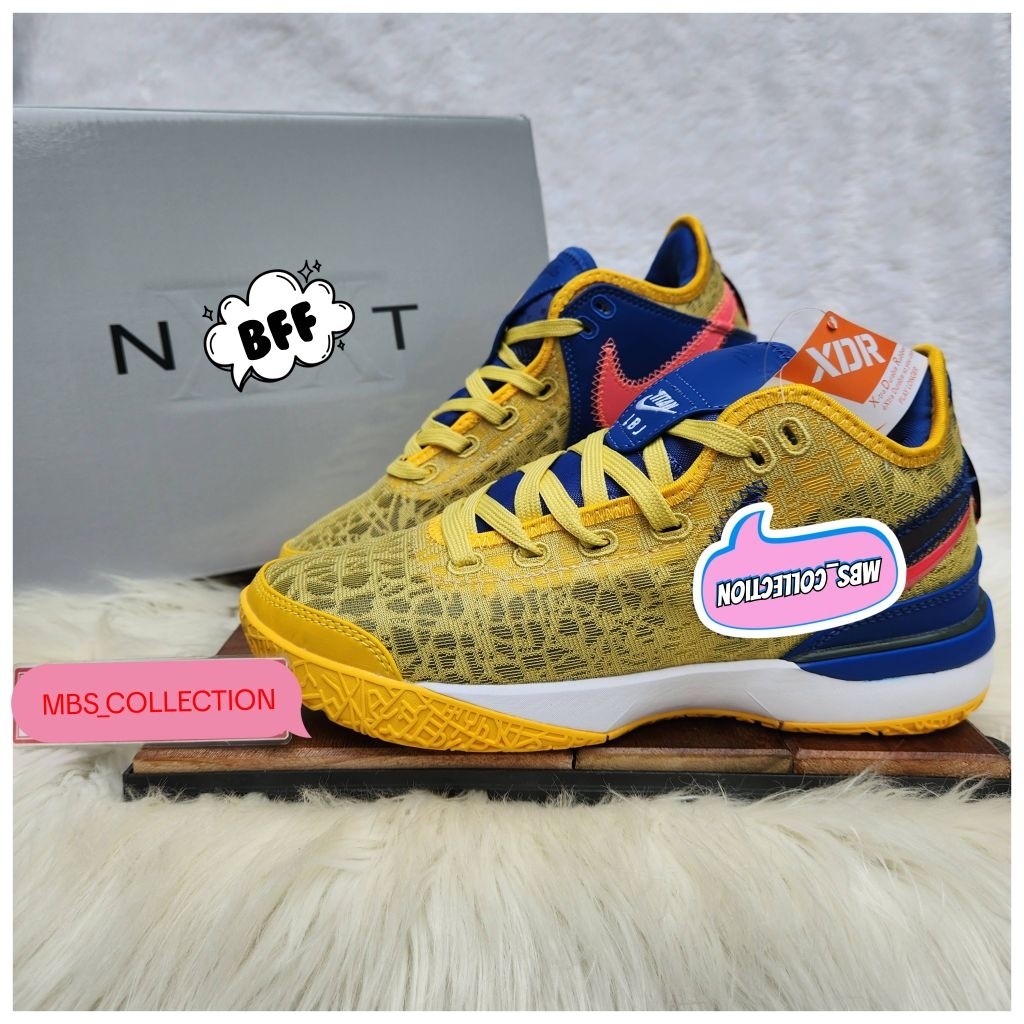 SEPATU BASKET BALL LJ 20 T1T4N YELLOW NBA PREMIUM CEWEK COWOK