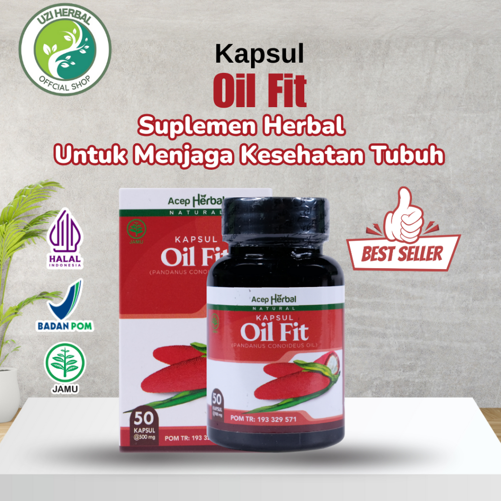 Uzi Herbal - Oil Fit Kapsul Isi 50 Kapsul