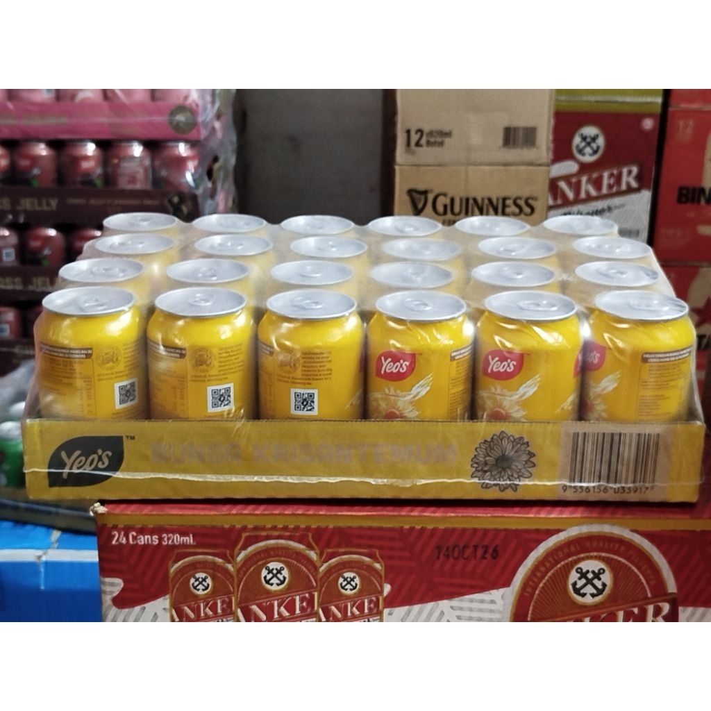 Yeos Teh Kembang Chrysanthemum 24 kaleng x 300ml