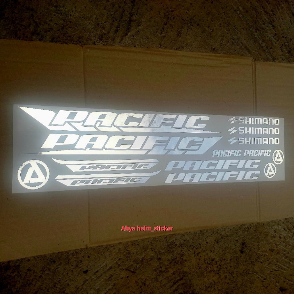 Sticker sepeda PACIFIC cutting STIKER SEPEDA PACIFIC CUTTING