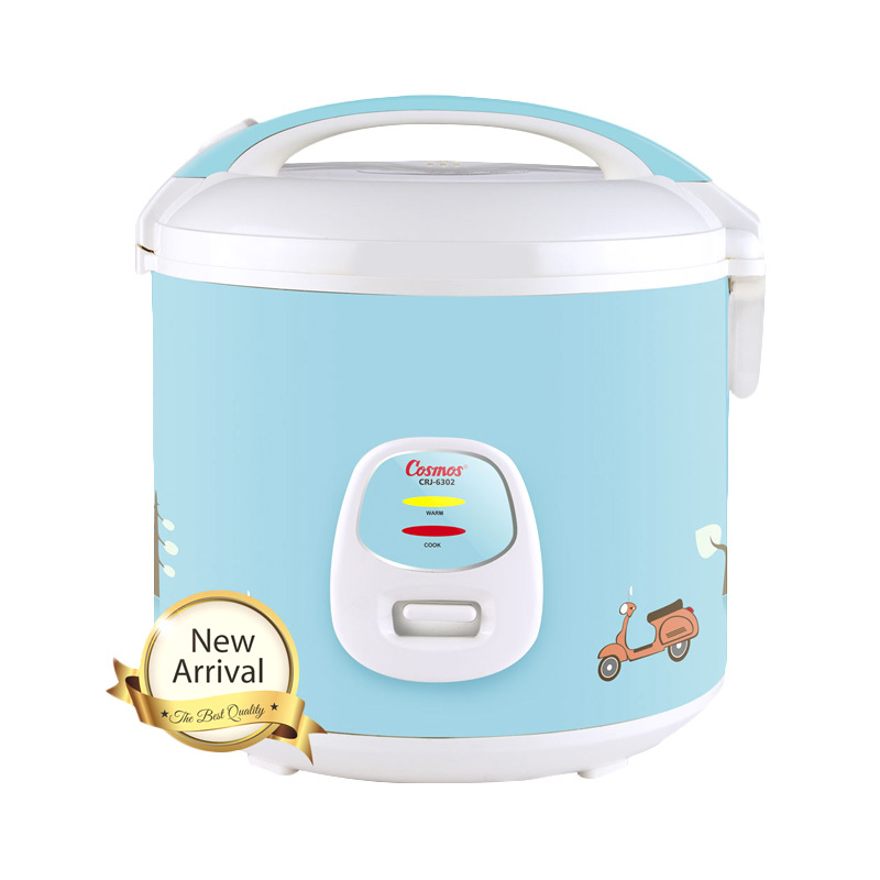 COSMOS CRJ-6302 RICE COOKER 1.8Liter 3in1 mengukus menghangkatkan memasak HARMOND BLUE SKUTIC BIRU C