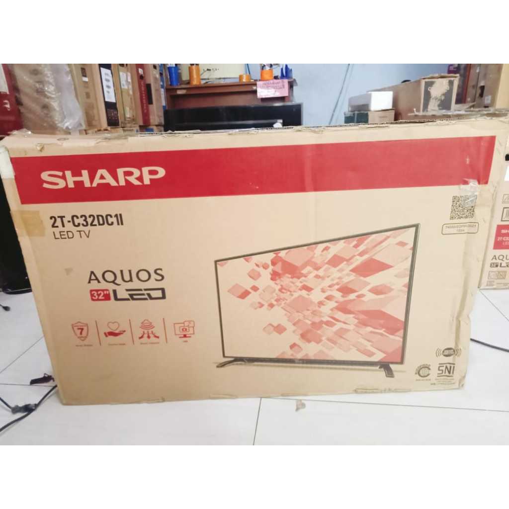 TV LED Digital TV Sharp 32IN HD Kondisi bekas pemakaian normal siap pakai 6109F