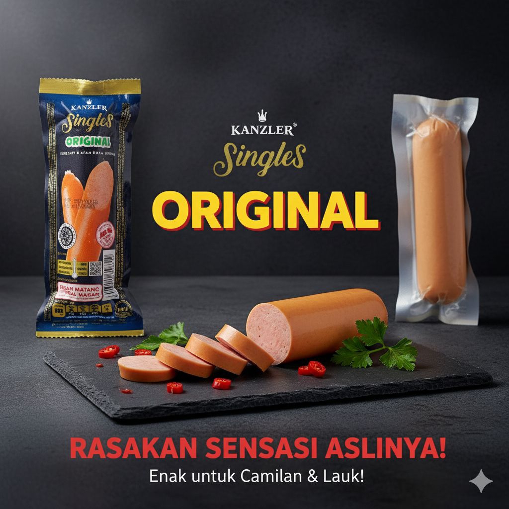 Sosis KANZLER singles | Original & Pedas