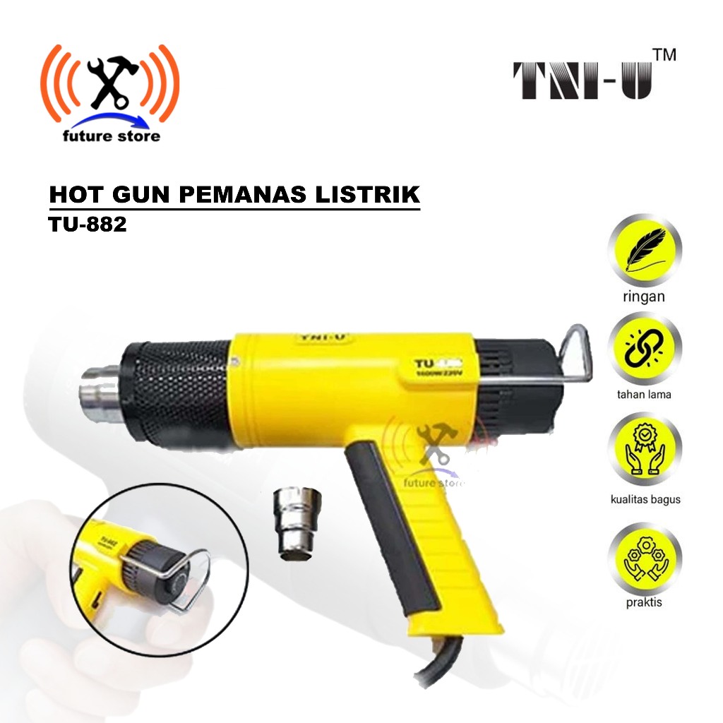 TNI-U TU-882 HEATGUN HOT GUN PISTOL PEMANAS LISTRIK – BLOWER PISTOL PEMANAS LISTRIK ORIGINAL