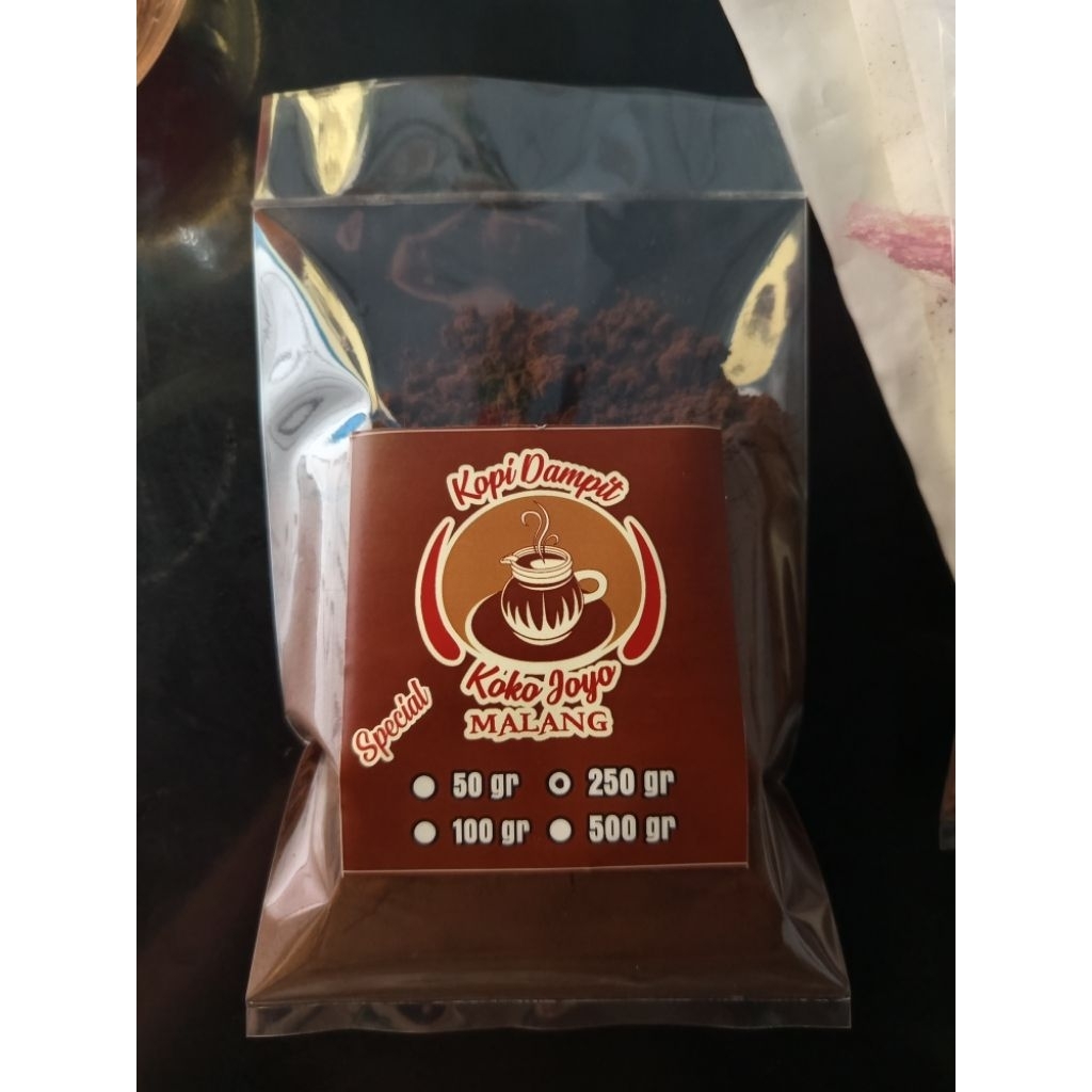 kopi bubuk murni dampit 250 gr