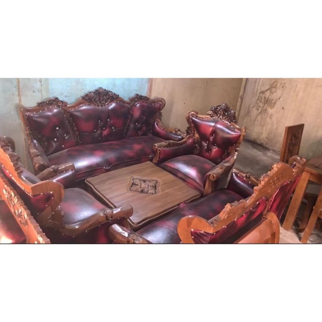 Sofa Inul 3211 Jepara Asli | Kursi Kayu Jati Mewah | Kursi Jati Ukir Murah Palembang
