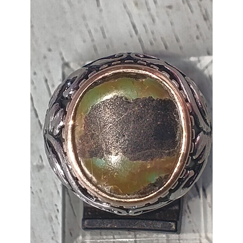 Batu Pirus Persia Natural Alam 100% Motif Gambar Siluet Semar