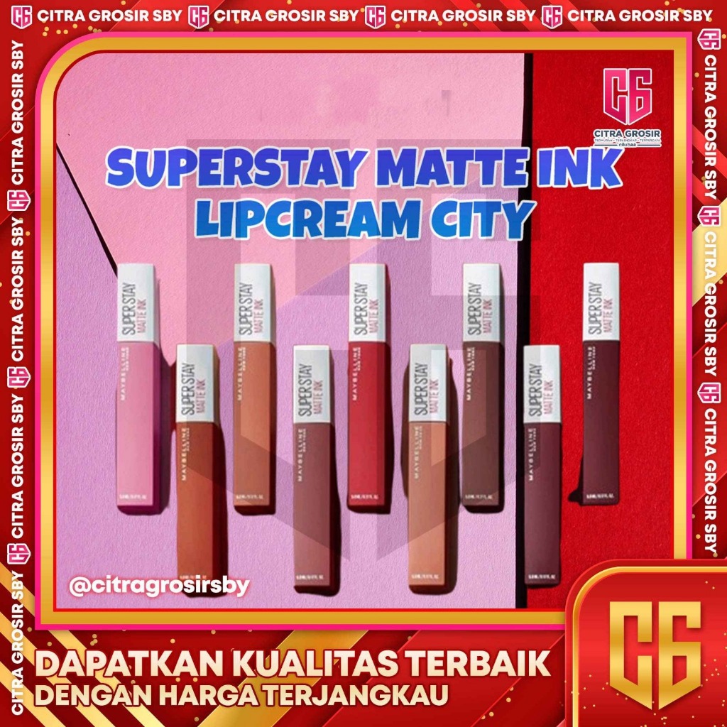 Maybelline Superstay Matte Ink City Edition || Maybelline Lip Cream Transferproof & Tahan Lama || Rogue Reds Edition Super Stay Matte Ink Lipcream