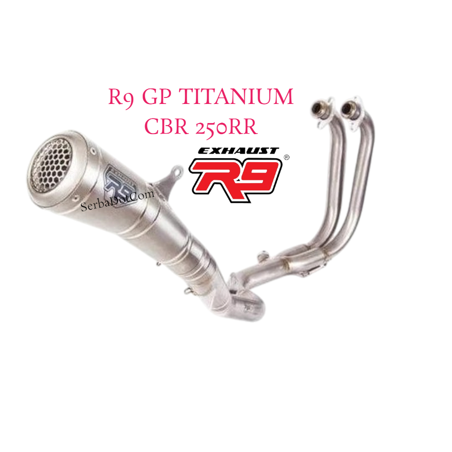 KNALPOT R9 GP TITANIUM SS STAINLESS NINJA 250 Fi NEW OLD  R25 MT25 CBR 250RR CBR 250 RR ORIGINAL FUL