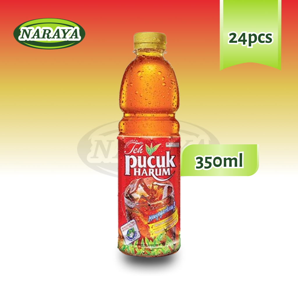 Teh Pucuk Harum Less Sugar Botol 350ml - 1 Dus Karton (Isi 24 Botol)