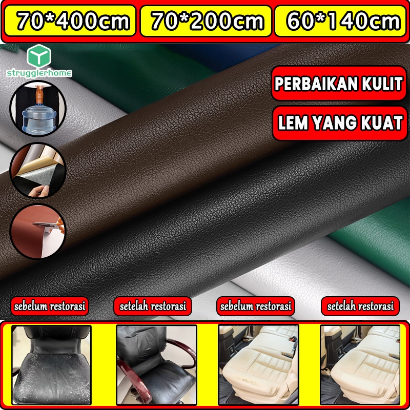 [Barang spot] Sticker Kulit PU perbaikan kulit stiker kursi kulit sticker kulit jeruk leather repair