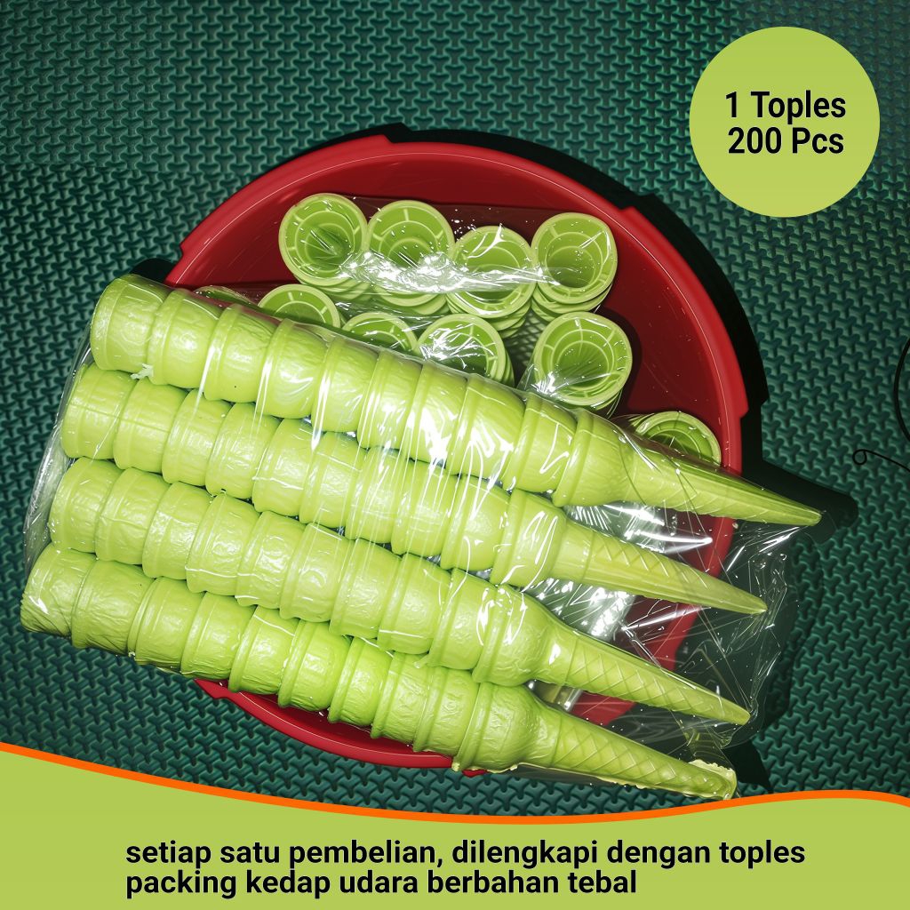 Cone ice cream Isi 200 - 280 pcs / Kerupuk Es krim / Contong Es Krim Murah