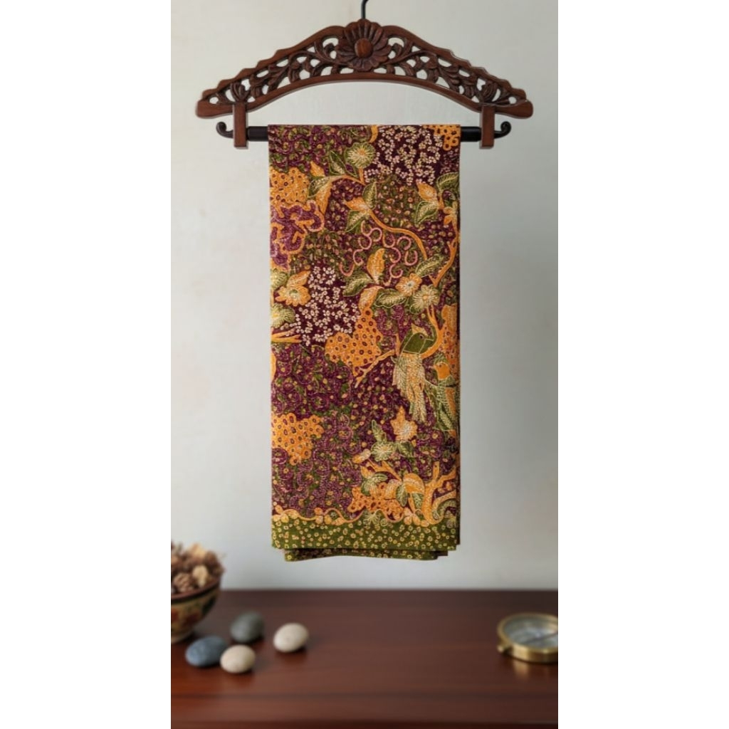 Mahogany-Hijau Batik Asli Tulis Lasem Batik Tulis Lasem Batik Lasem