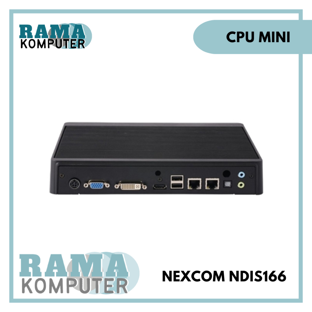 CPU MINI NEXCOM NDIS166 CORE I5 | 4GB | DUAL LAN | HDMI/DVI/VGA