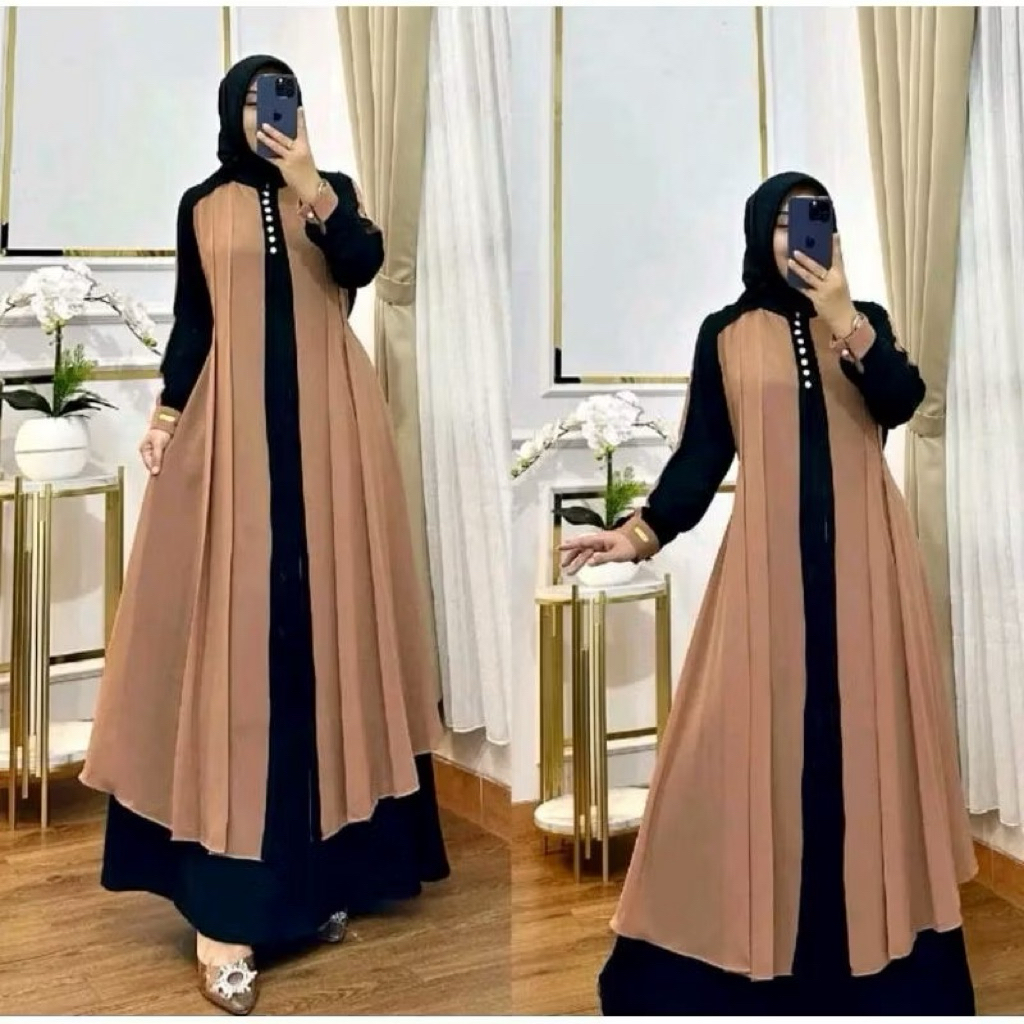 Terbaru2026 Abayaa Pakean Muslim Turkey Gamiss Abaya Lebaran Terbaru 2026 Jumbp Dress Premium Gamis 