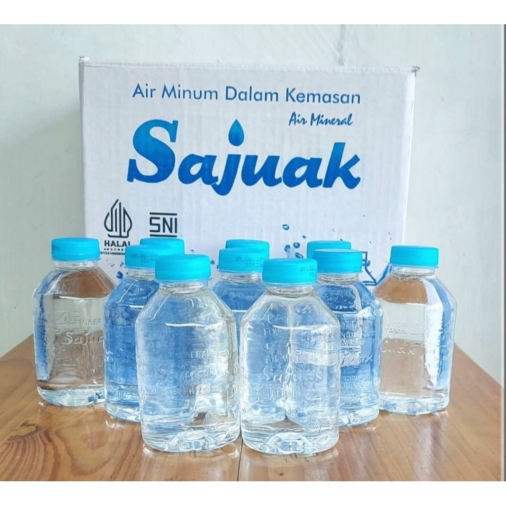 SAJUAK - Air Minum Kemasan Mini 220 ml isi 24 Botol Per Dus