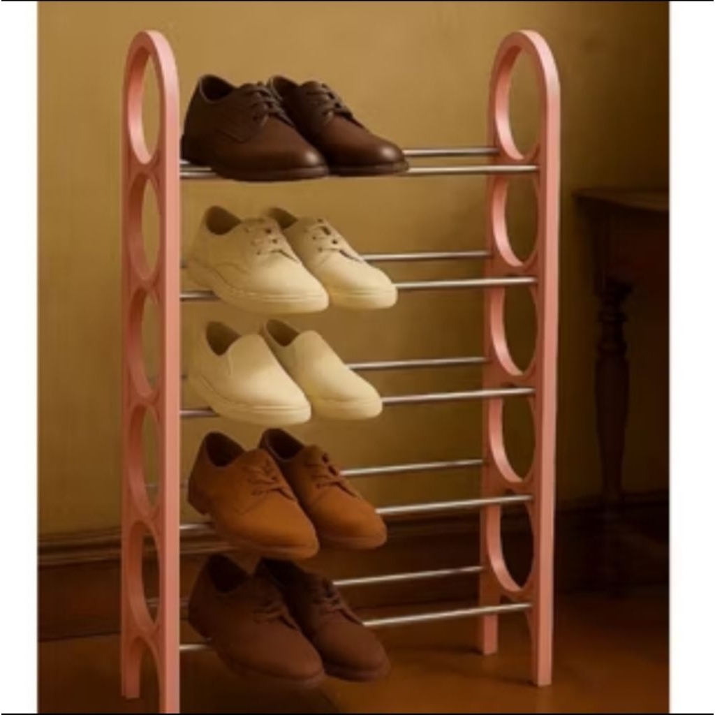 Rak sepatu sendal 5 susun rak 5 tingkat serbaguna rak sepatu jonshon