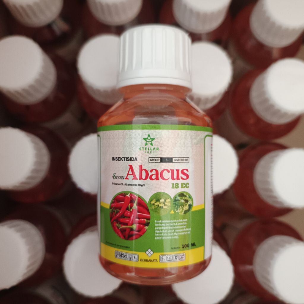 Insektisida ABACUS 100ML 400ML 1LITER ABAMECTIN 18EC ABAMECTIN BENING UNTUK HAMA TRIP Kutu daun
