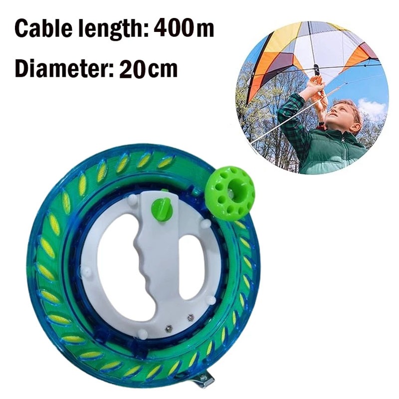 1PCS*20CM/400M Alat Gulung Benang Layangan Handle Kite Layangan Dengan Kunci Pegangan Benang Layanga