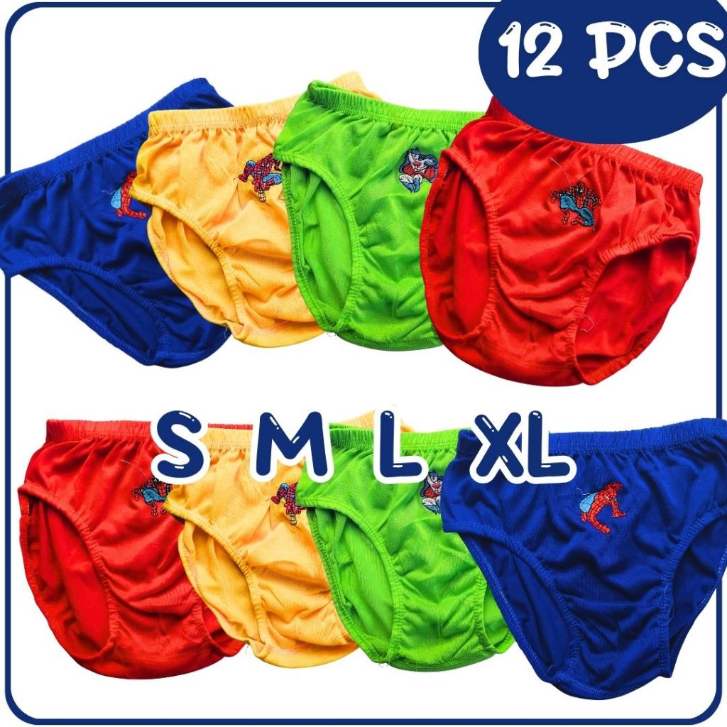 Isi 12pcs / Celana Dalam Anak Laki Laki / Celana Dalam Anak 1-9 Tahun GRIYODALEMAN99