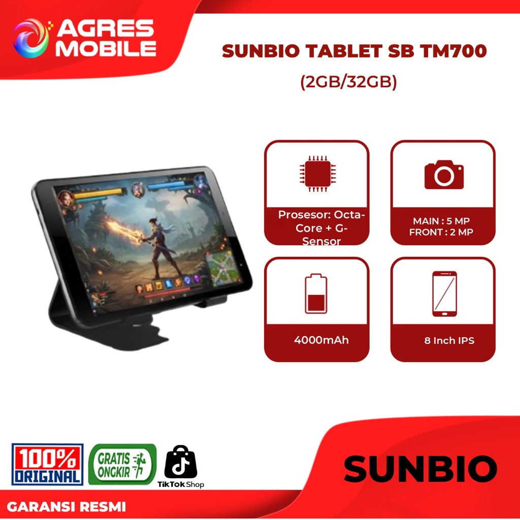 SUNBIO TABLET 2GB/32GB 8 INCH IPS SB-TM700 TABLET